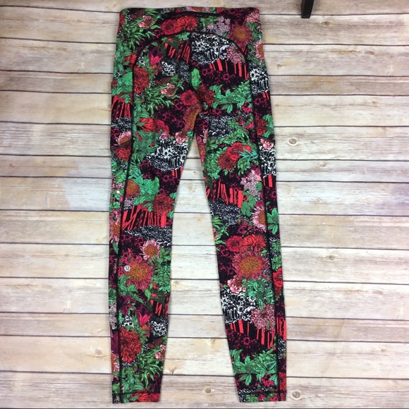 ❗️SOLD❗️Lululemon wunder Under Leggings zen garden - Picture 6 of 8